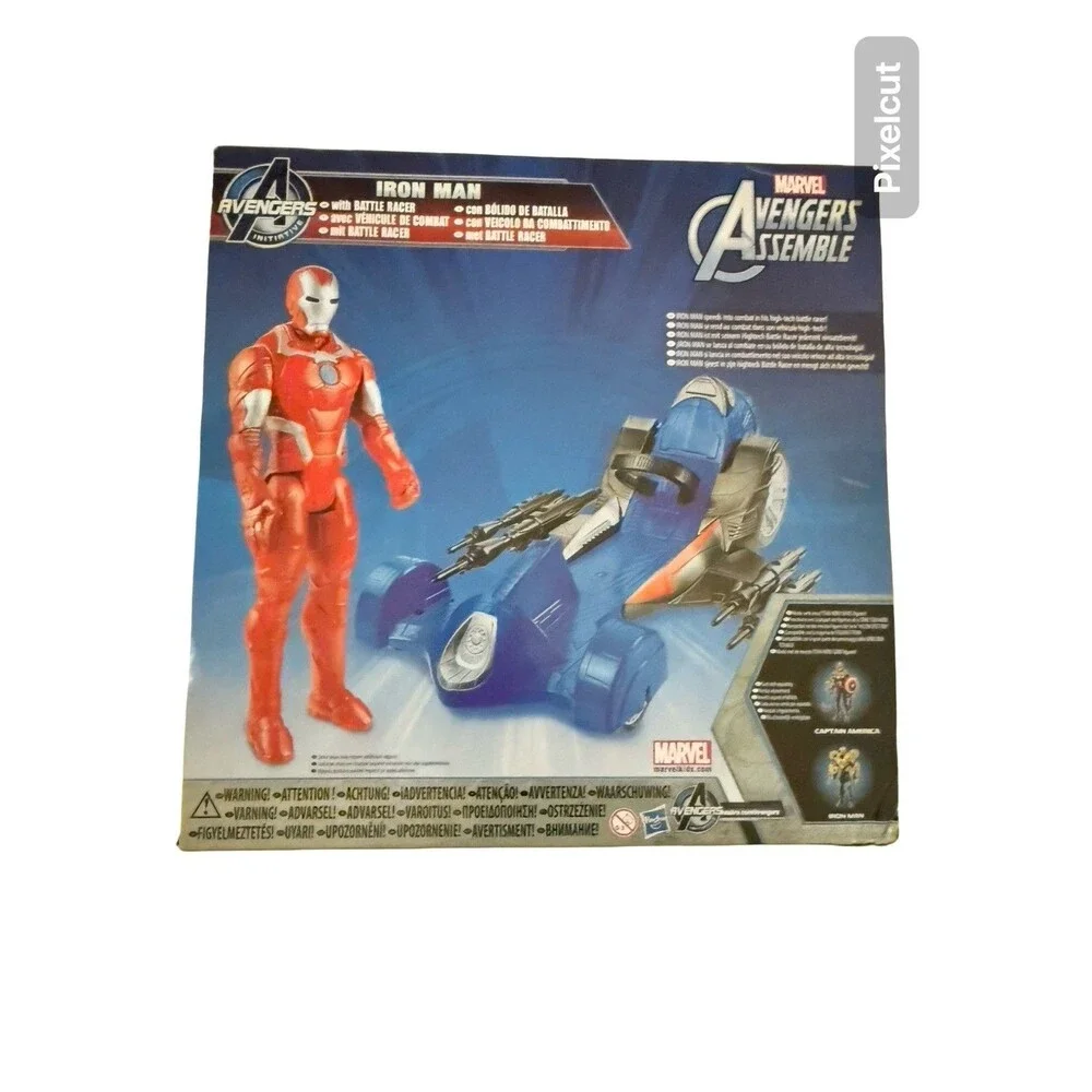 Marvel Iron Man Battle Racer Avengers Assemble Vehicle Figure New